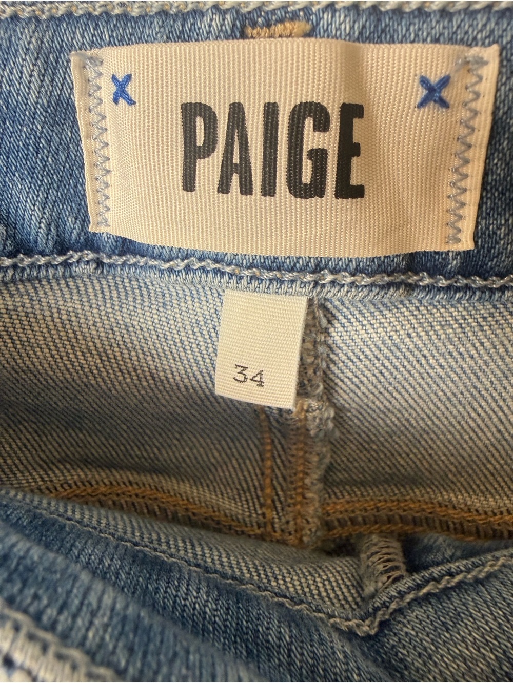PAIGE Claudine High Rise Ankle Flare Jeans Light Blue NWT Size 34 - Picture 9 of 16